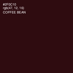 #2F0C10 - Coffee Bean Color Image